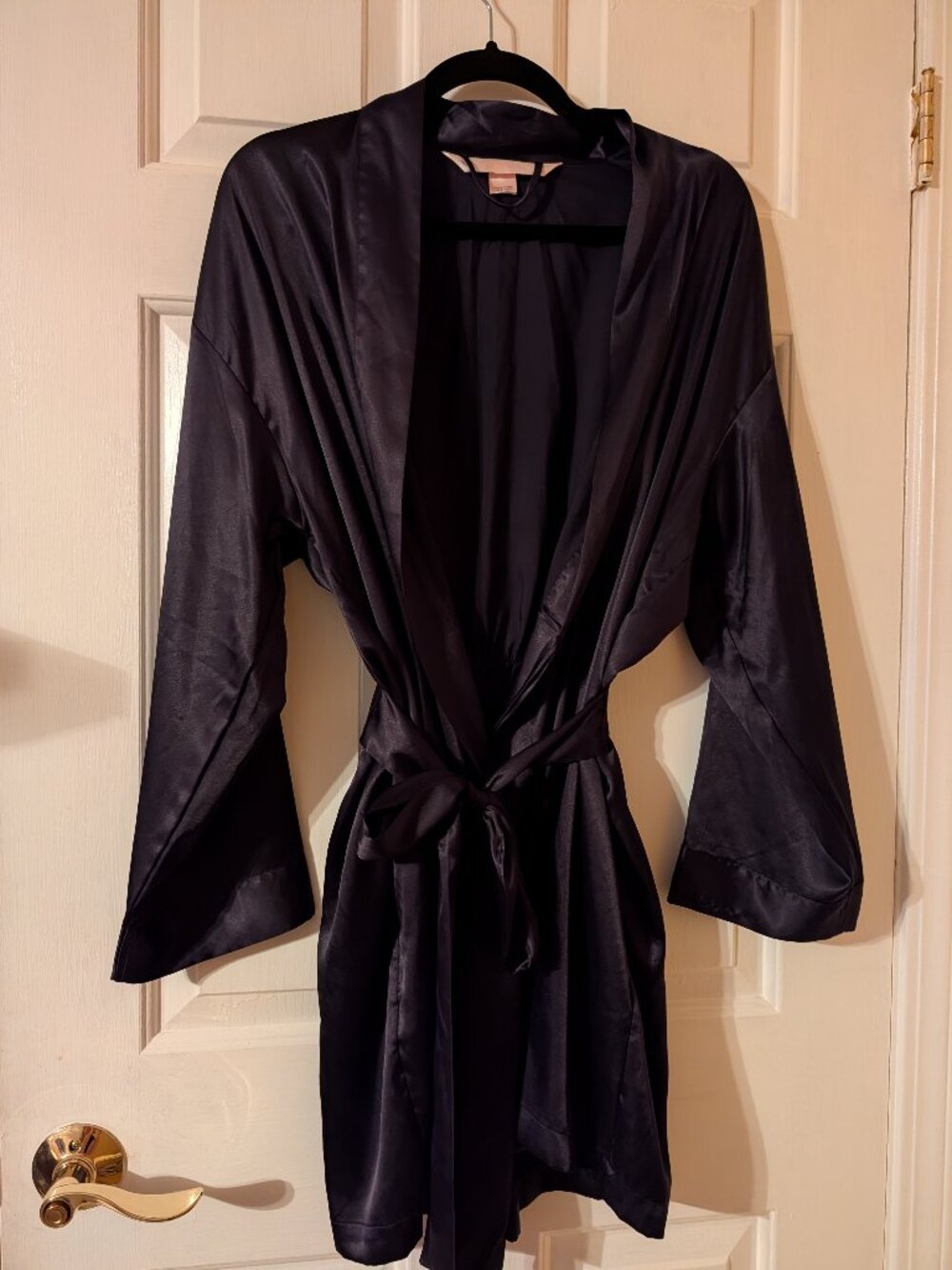 Vintage Victoria's Secret Robe Black ~ One Size